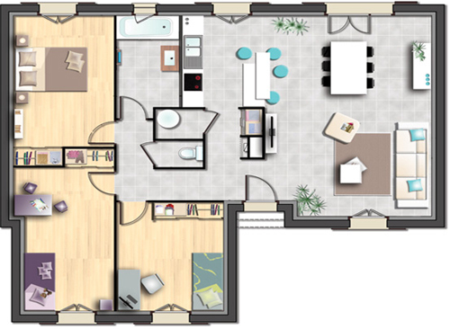 plan maison castor