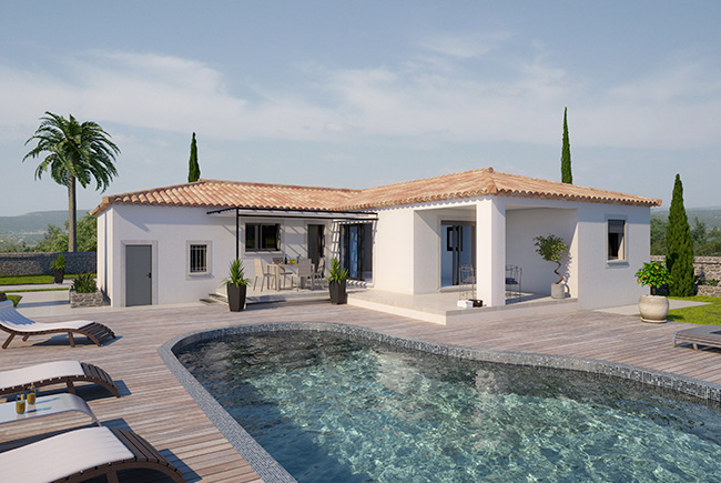 plan maison plain pied drome