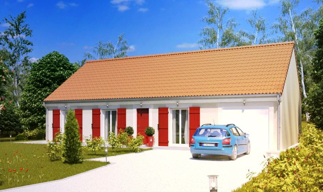 plan maison plain pied pierre