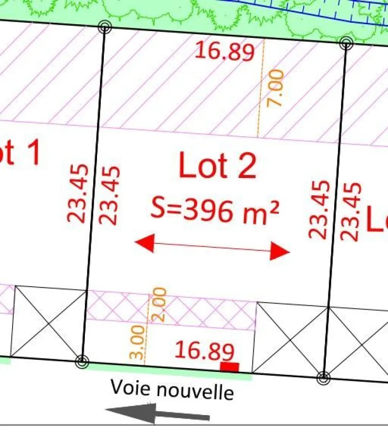 Terrain à bâtir à Grézac
