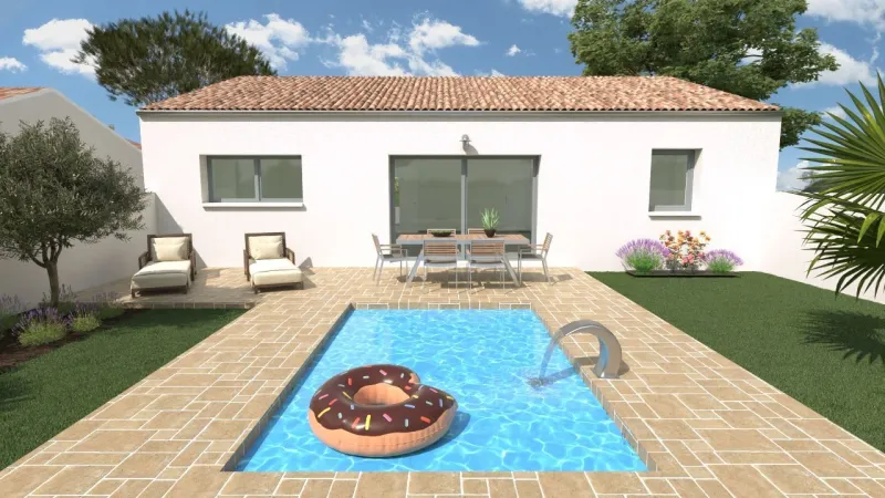 Maison neuve à Le Gué-d'Alleré