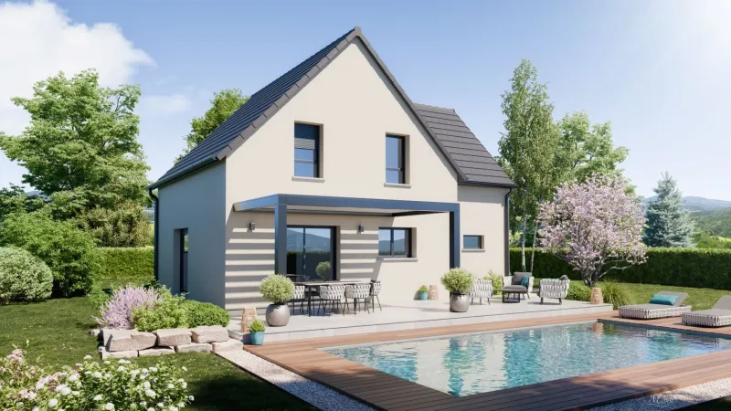 Perle-3ch116, modèle de maison MAISONS AUGUSTE