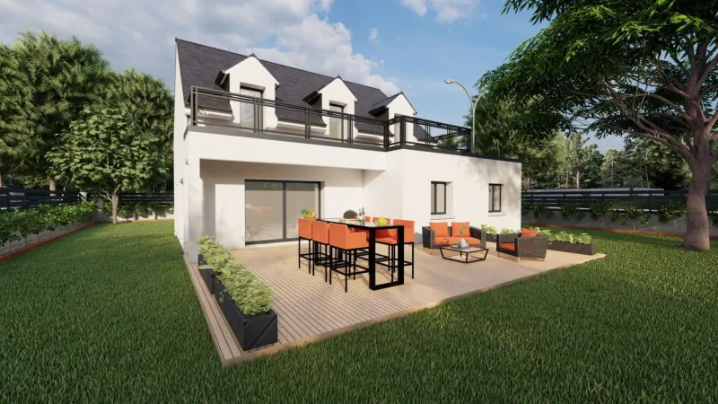 Maison neuve à Chargé