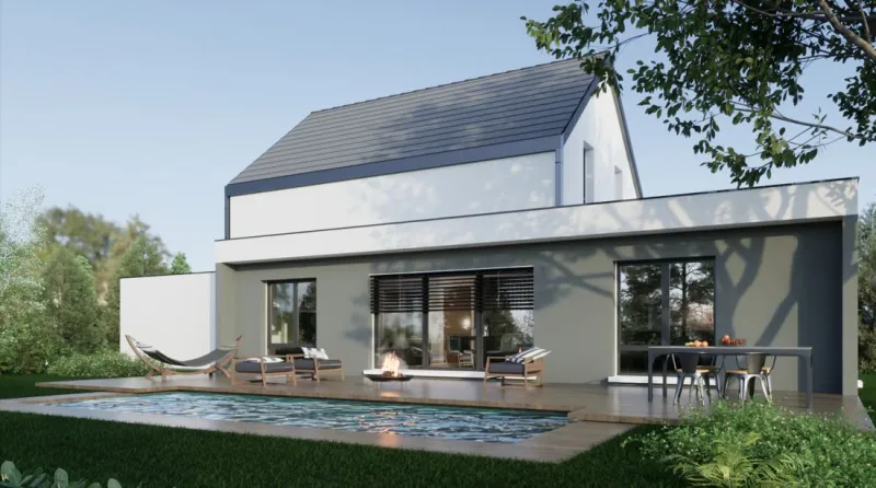 Maison neuve à Évette-Salbert
