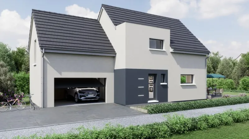 Maison neuve à Schnersheim