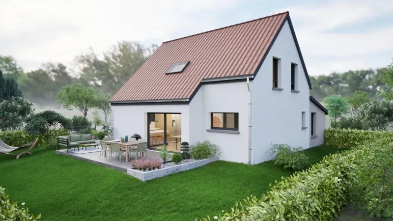 Maison neuve à Husseren-Wesserling