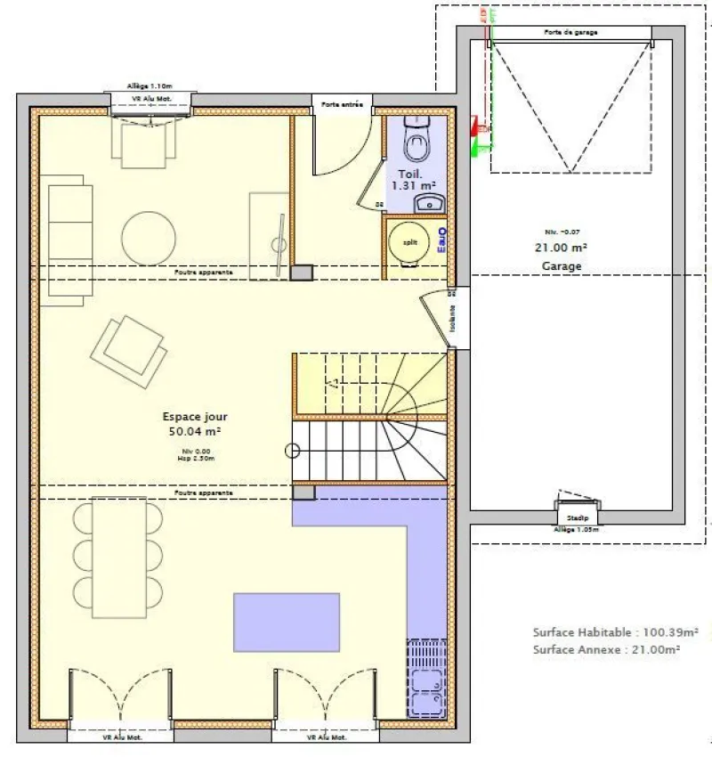 Maison neuve à Farges