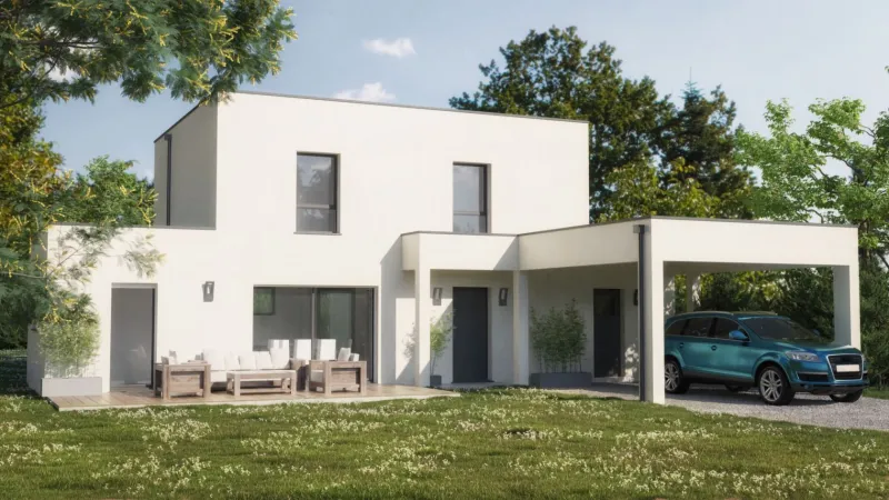 Cube-4ch127, modèle de maison LOGÉMAINE