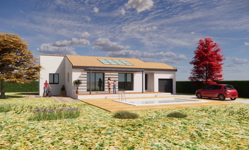 Maison neuve à Claret