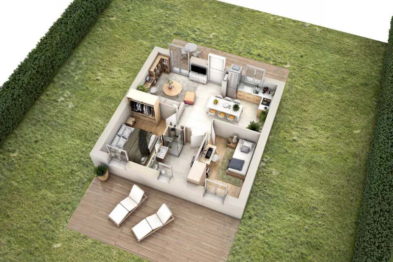 Perle 2-2ch49, modèle de maison Maisons Sésame