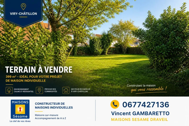 Terrain à bâtir à Viry-Châtillon