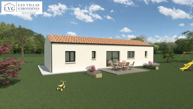 Mimosa-3ch100, modèle de maison Les Villas Girondines