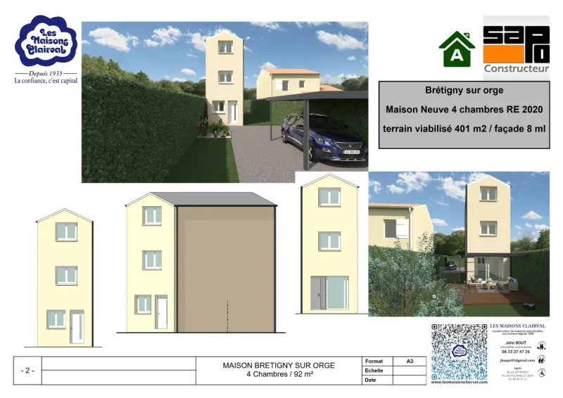 Maison neuve à Brétigny-sur-Orge