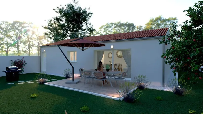 LA GARETTE 2CH78+bureau, modèle de maison Maisons Françaises du Poitou