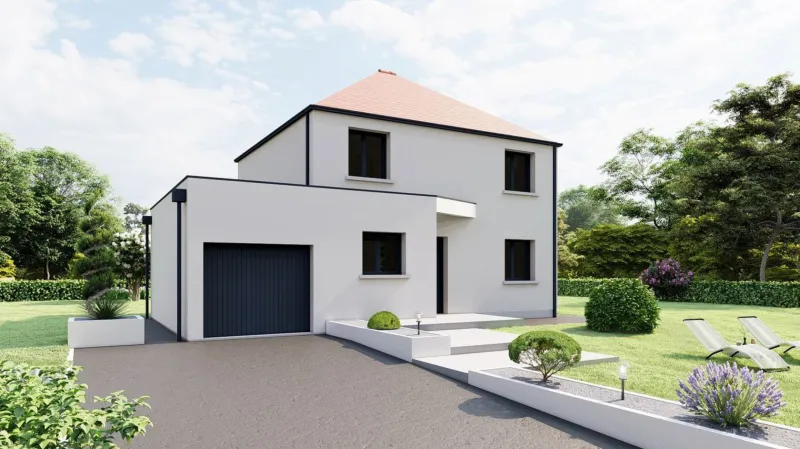 Amelie Toit Plat T6-4ch93, modèle de maison Maisons SOCOREN
