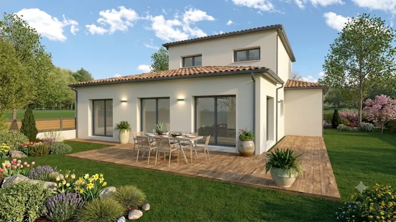 LAHOZ - R+1 - 160m² + garage, modèle de maison MAISONS BATI SUD