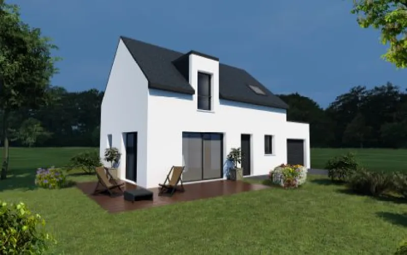 Maison neuve à Sainte-Hélène