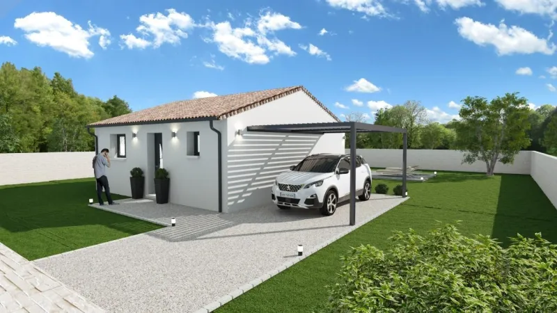 Maison neuve à Popian