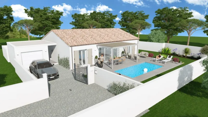 Maison neuve à Nézignan-l'Évêque