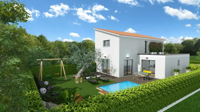 Athenes 3 chambres 81m² garage intégré, modèle de maison C Ma Maison