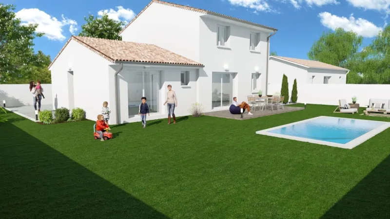 Athenes 3 chambres 84m² garage décroché, modèle de maison C Ma Maison