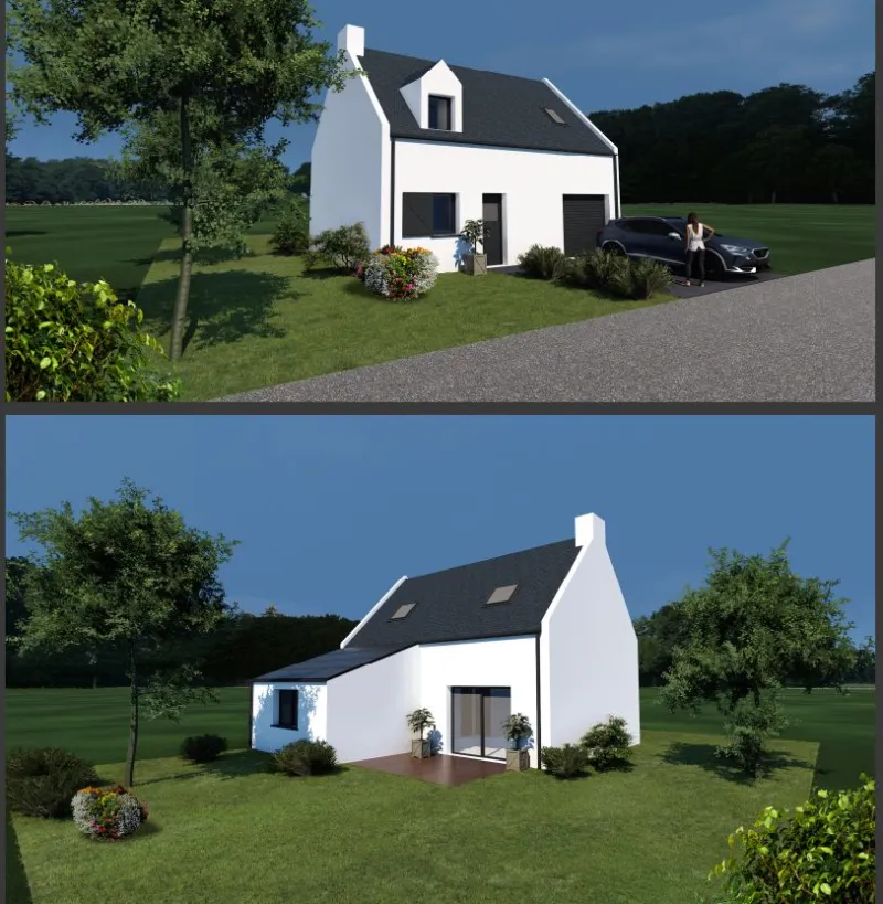 Maison neuve à Groix