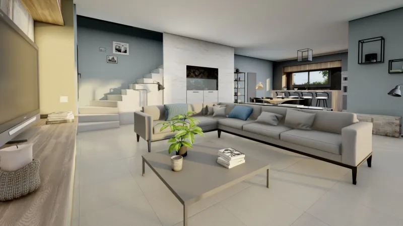 Etage Simple -3ch82, modèle de maison 2A Villas