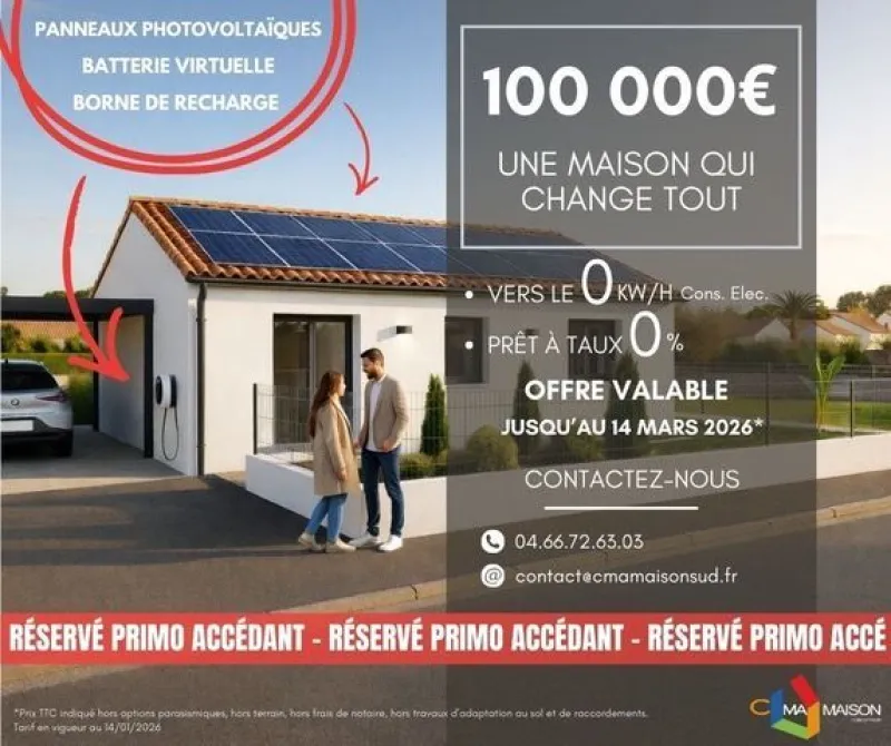 Mini House Panneau Solaire, modèle de maison C Ma Maison