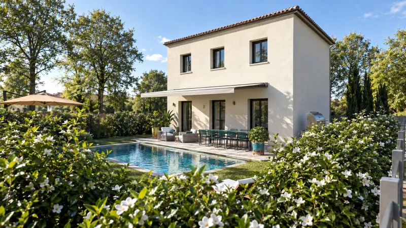 Villa Lotissement la Fare les Olvieirs Lot3, modèle de maison Villas Prisme