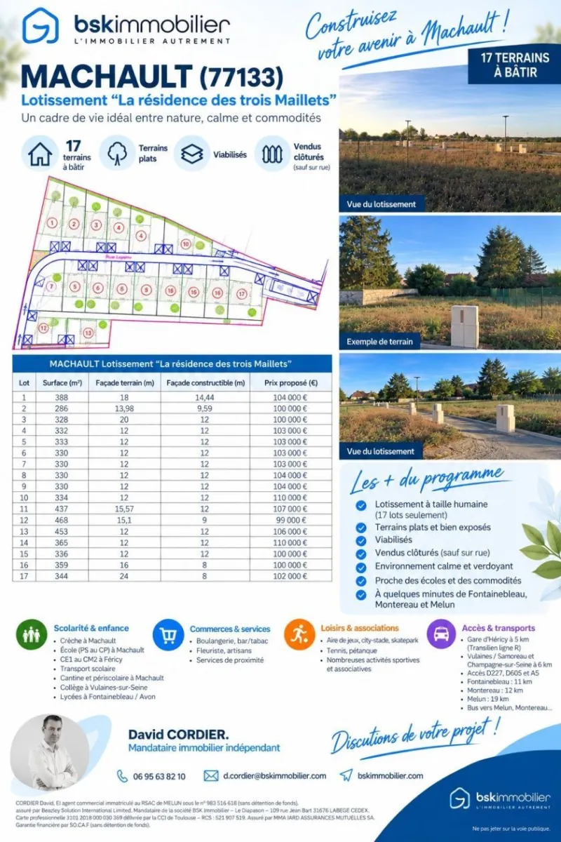 Terrain à bâtir à Héricy