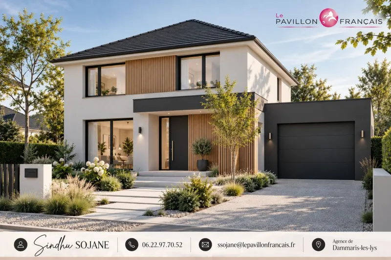 Modèle 4P - 110m2 - R+1, modèle de maison Le Pavillon Français