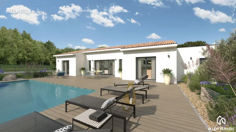 Modèle CADIERES 125, modèle de maison Groupe Mas Provence