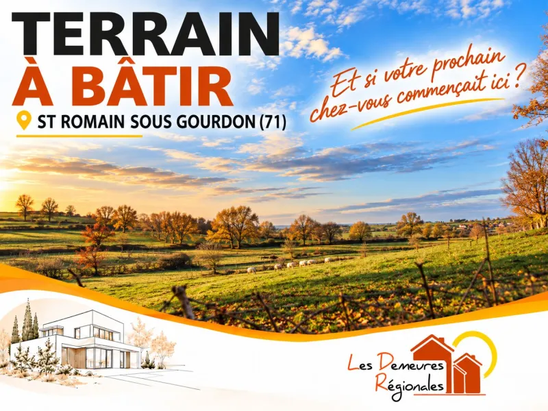 Terrain à bâtir à Saint-Romain-sous-Gourdon