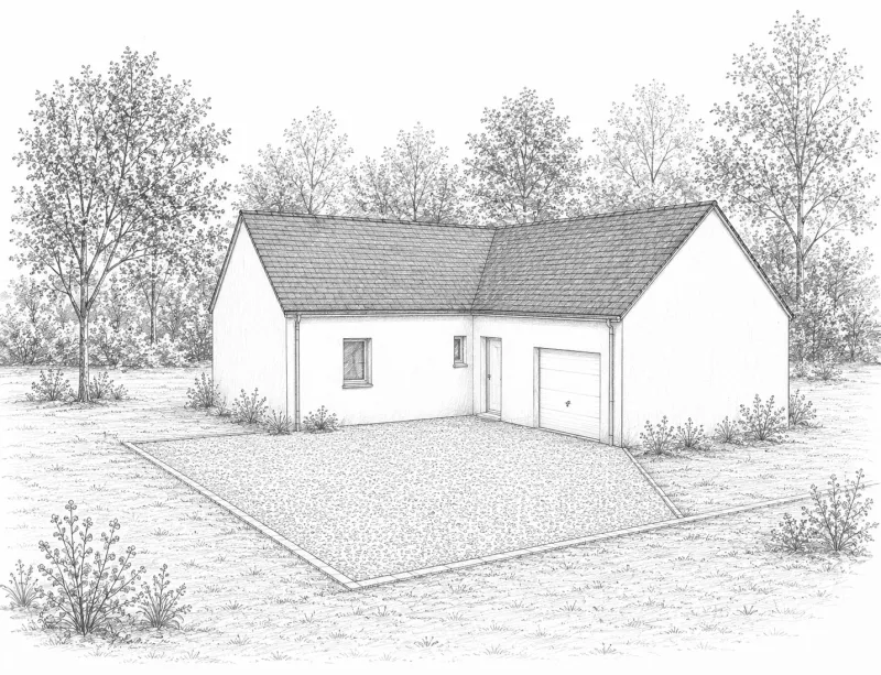 Maison neuve à La Pommeraye