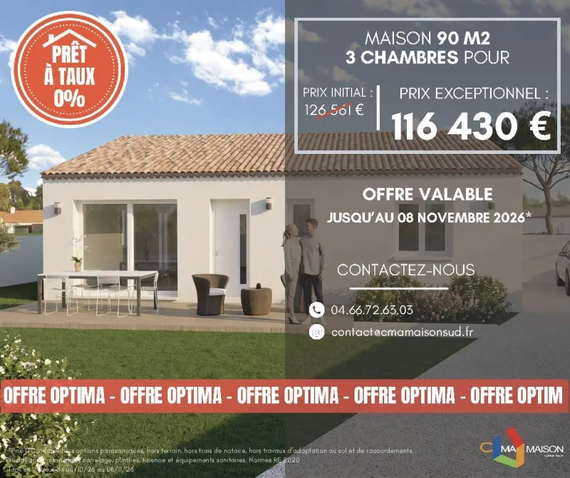 Maison neuve à Langlade
