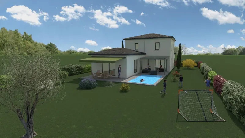 Maison neuve à Marcy-l'Étoile