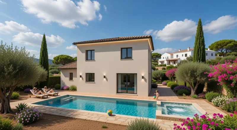 Maison neuve à Ozan