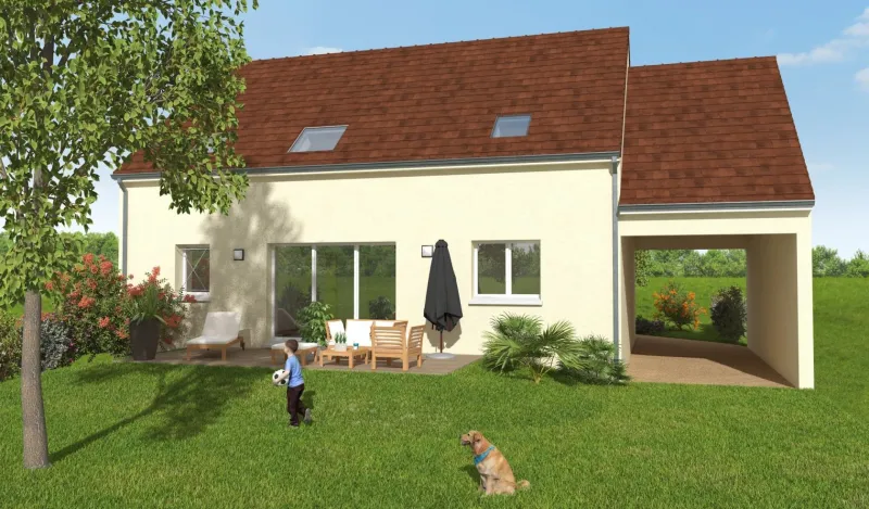 Louise 3ch135, modèle de maison Maisons Chênes