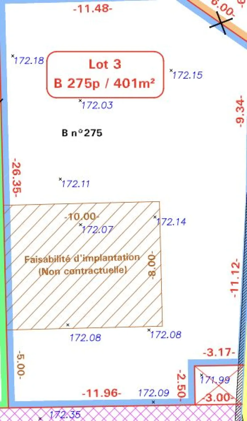 Terrain à bâtir à Pecqueuse