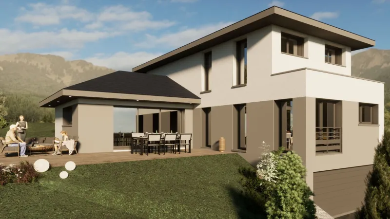 Maison neuve à Copponex