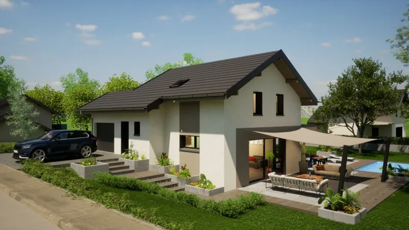 Maison neuve à Chênex