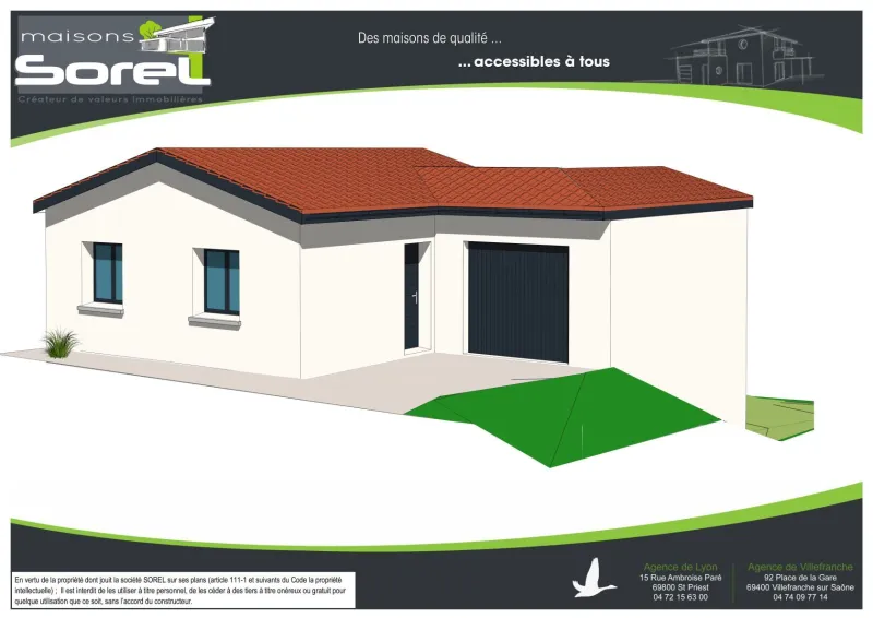 Maison neuve à Septème
