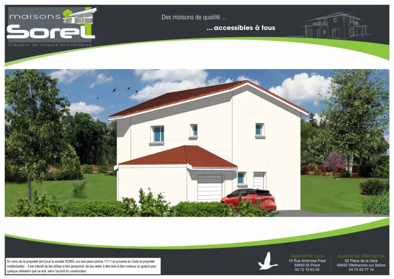 Maison neuve à Reyrieux