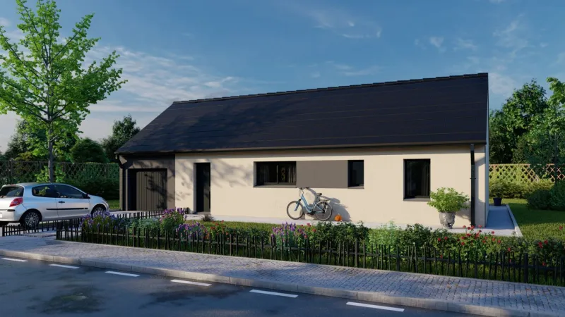 Maison neuve à Saint-Jean-d'Assé