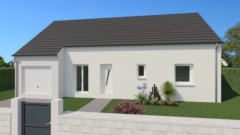 Plain pied garage HE/HA, modèle de maison Pavillons d'Île-de-France