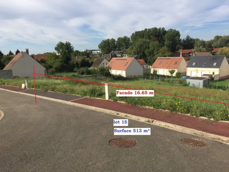 Terrain à bâtir à Noyon