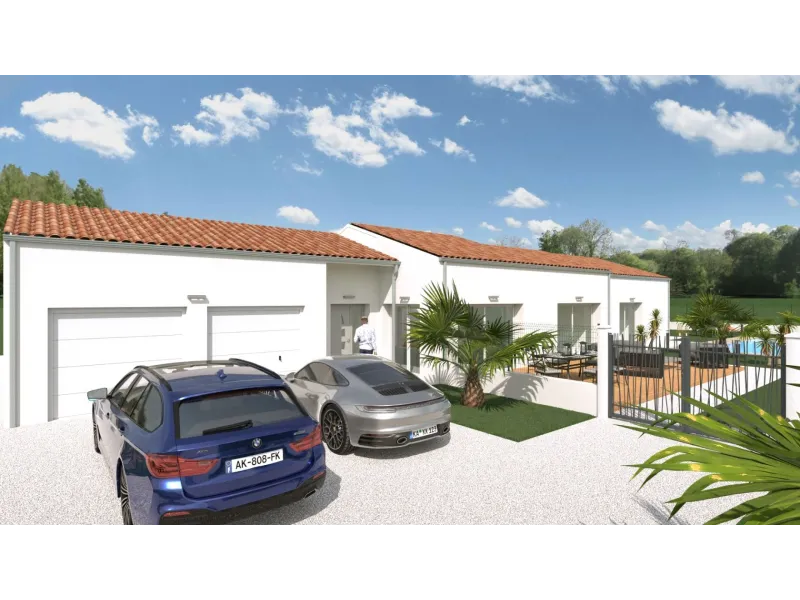 Maison neuve à Mathes