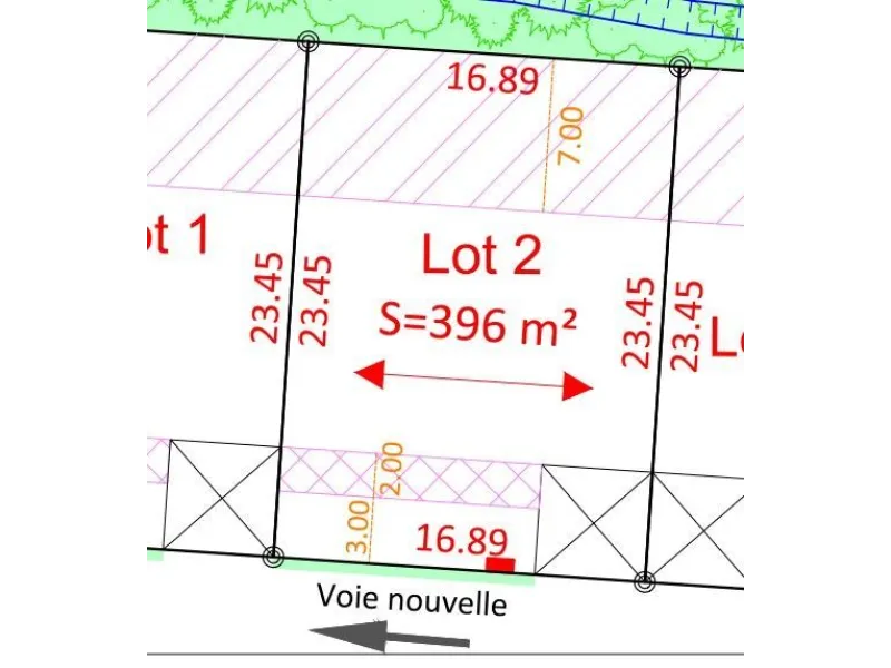 Terrain à bâtir à Grézac