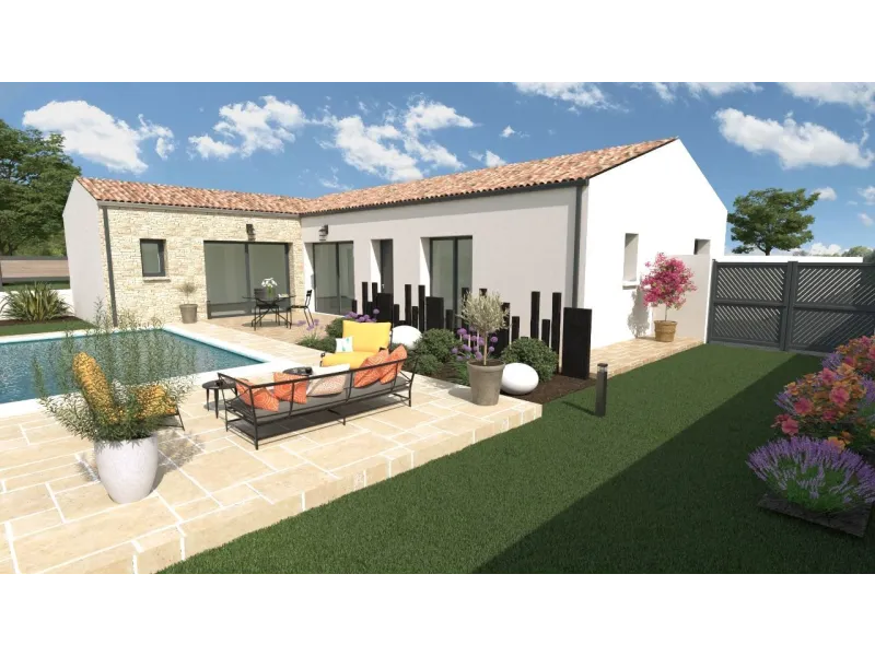 Maison neuve à Bois