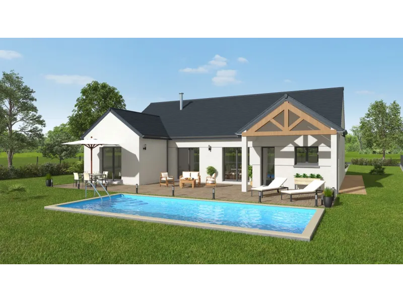 Maison neuve à Mesnil-Roc'h